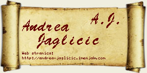 Andrea Jagličić vizit kartica